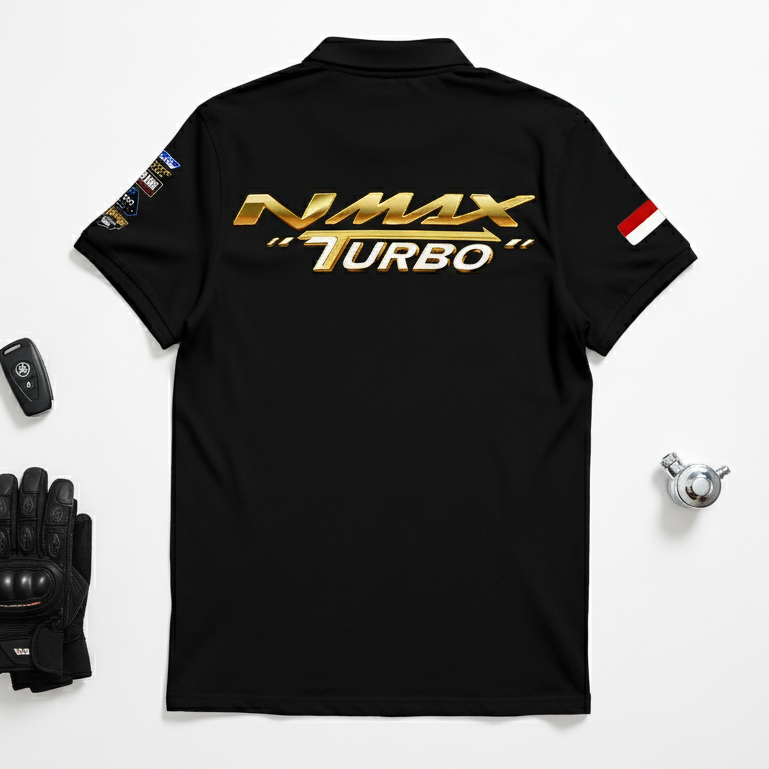 GILAN Polo Shirt Kaos Kerah T Shirt YAMAHA NMAX N MAX TURBO Otomotif