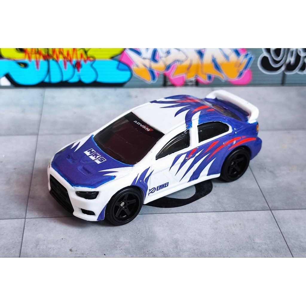 HOTWHEELS COSTUM MITSUBISHI LANCER EVO X NEED FOR SPEED