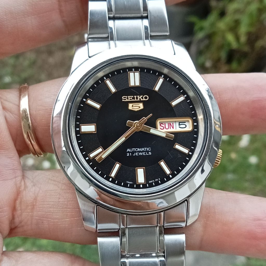 Seiko 5 Automatic SNKK17K1 Cal 7s26-02W0 Black Dial Like New