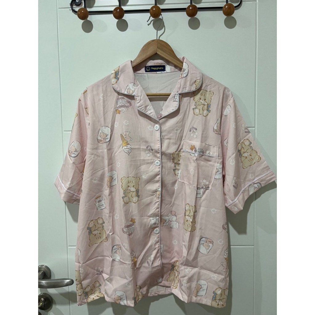 piyama bear pink - happy nune