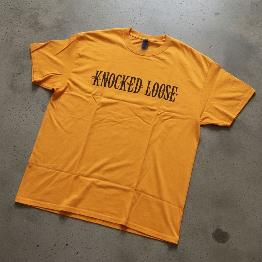 KAOS BAND OFFICIAL KNOCKED LOOSE - SHATERED ANGEL YELLOW