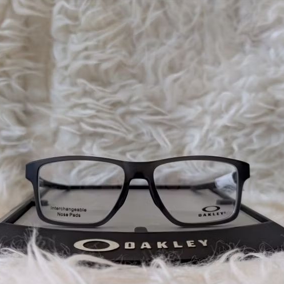 Kacamata Original Oakley Chamfer Squared Satin Grey Smoke OX8143 02 Kacamata Baca