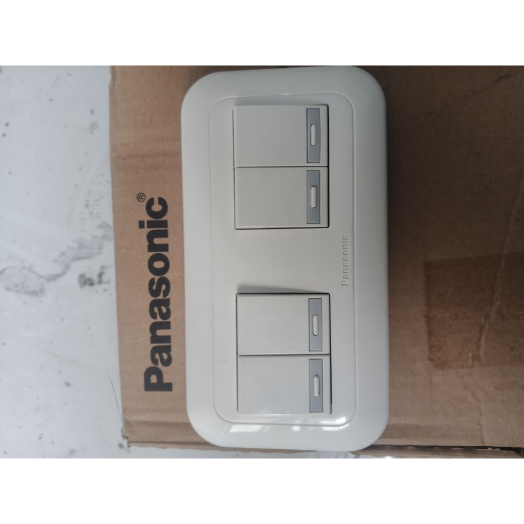 panasonic saklar lampu 2gang 4 saklar sesuai gambar asli original