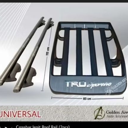 Roof rack bagasi atas mobil all new rush jepit roof rail model hummer