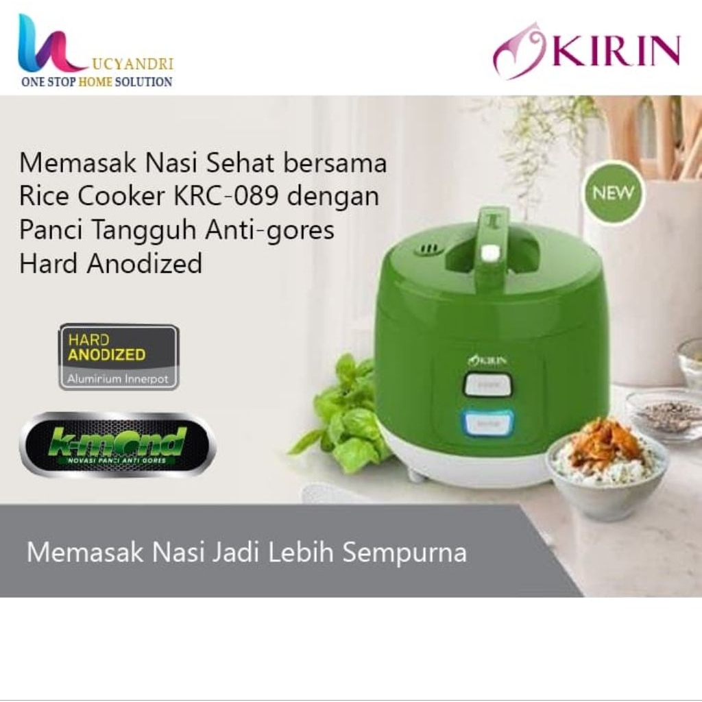 KIRIN Rice Cooker KRC-089 GREEN / MAGICOM KIRIN 1 LITER