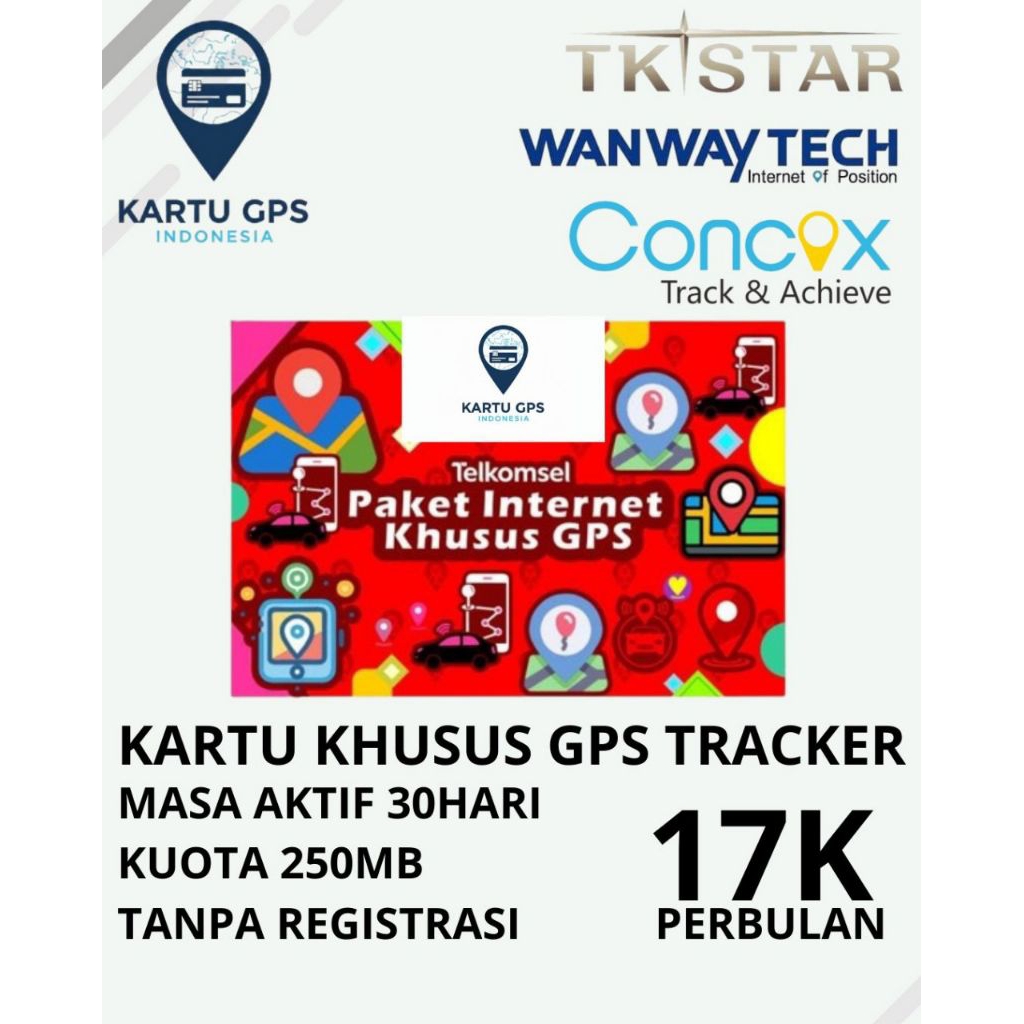 Kartu GPS Tracker Prepaid Telkomsel Simpati Khusus Kartu GPS