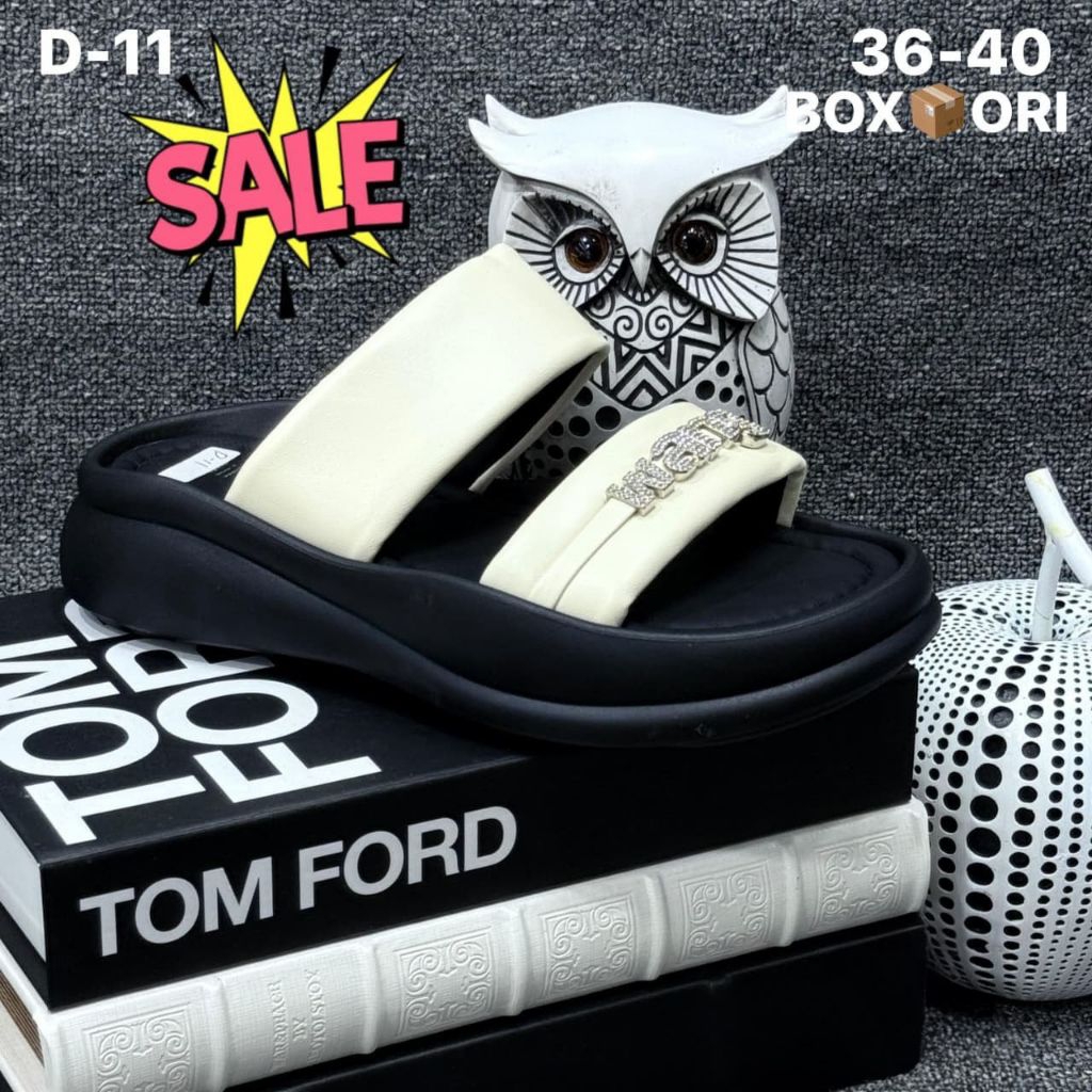 BARTIER Sandal Selop Import Wedges wanita