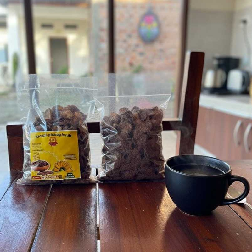 KERIPIK PISANG COKELAT ISI 250 GRAM KRIPIK PISANG KHAS LAMPUNG RENYAH GURIH ENAK