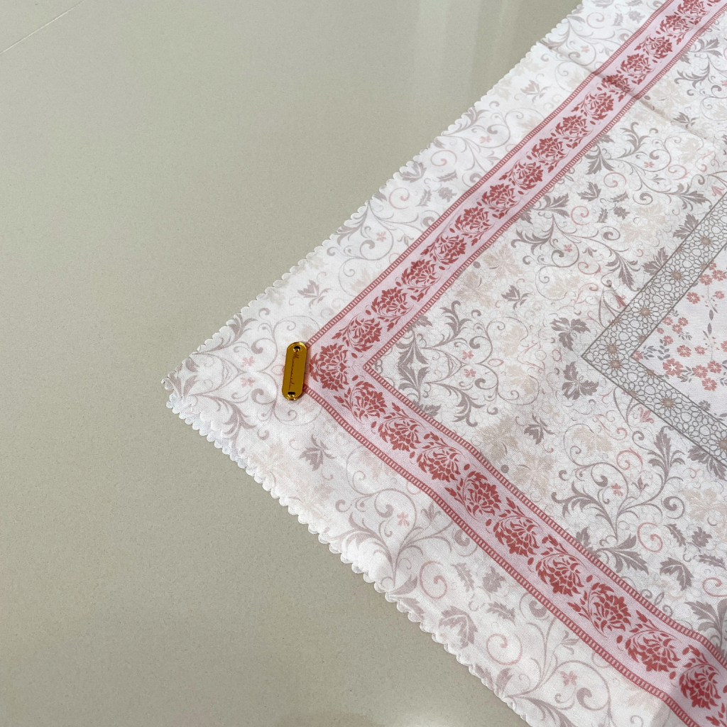 HAWANA ID | VOAL MOTIF TRYSPAN ULTRAFINE | NEW RAQEEMA SERIES BLUSH | HIJAB SEGI EMPAT