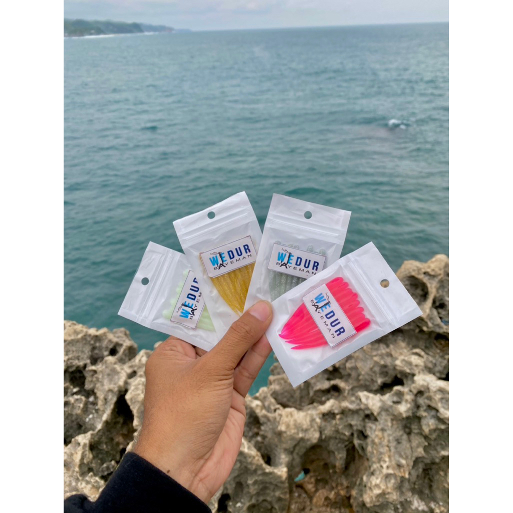 umpan casting softlure silicon GID(menyala dalam gelap)