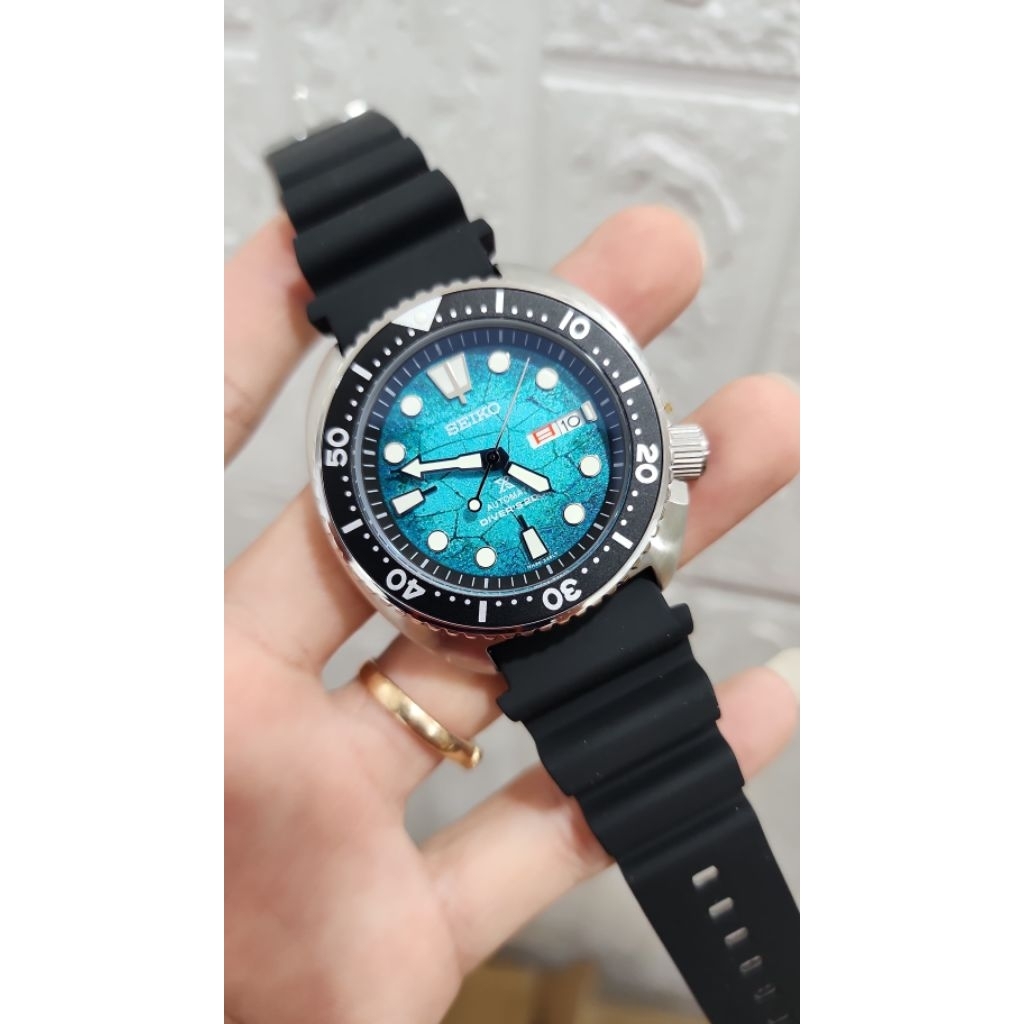 BARU Jam seiko Padi Turtle X diver ocean lava rubber automatic