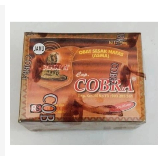 jamu cobra sesak nafas & asma 12 shaset serbuk