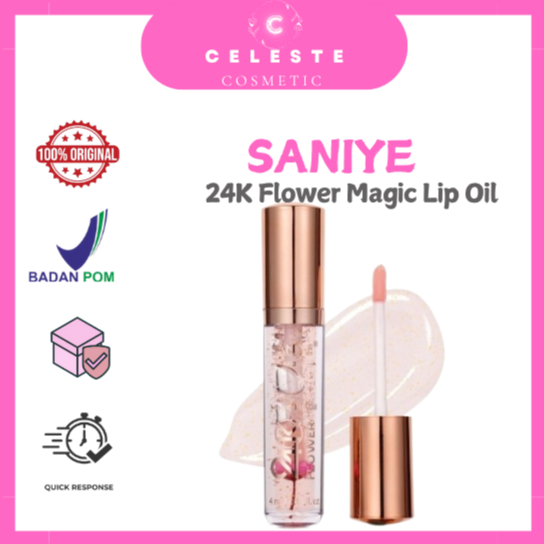 SANIYE |  24K Flower Magic Lip Oil L1121 - Lip serum || Lip Care Moisturizing Magic Lip Oil