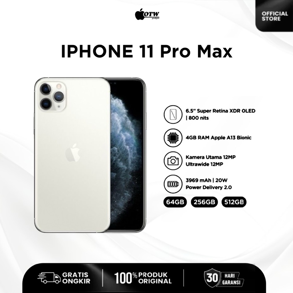 IPhone 11 Pro Max | 64GB | 256GB | Second Like New Bergaransi
