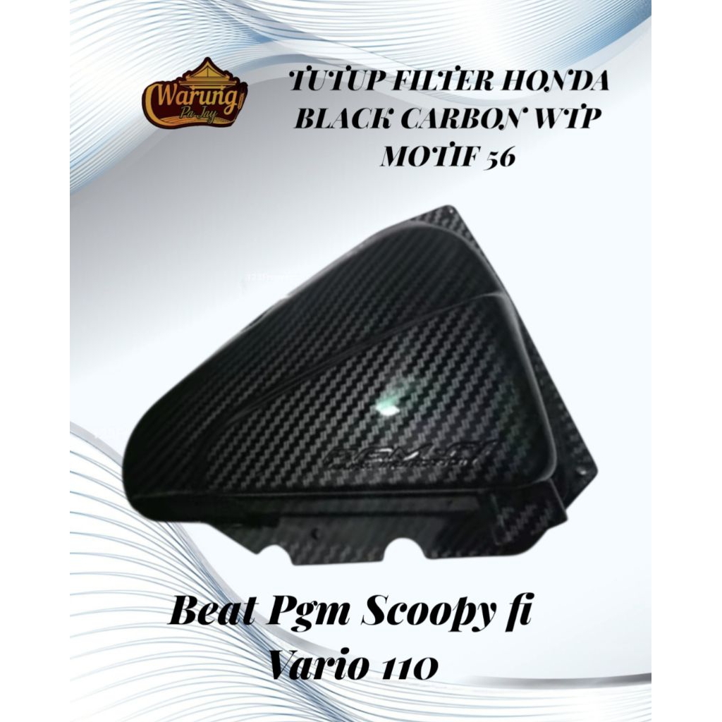 Cover Box Filter Carbon Pgm Fi Kzl K16 Beat fi Scoopy Fi Vario 110 Fi Starter Kasar Tutup Box filter