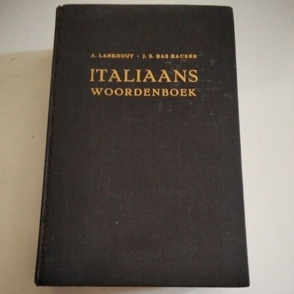 Italiaans Woordenboek #Nederlands - Italiaans ( ORI ) HC #A.Lankhout EN J.E.Bas Backer