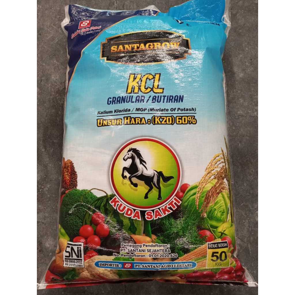 PUPUK KCL SANTAGROW 50 KG GRANUL- 1 KG REPACK