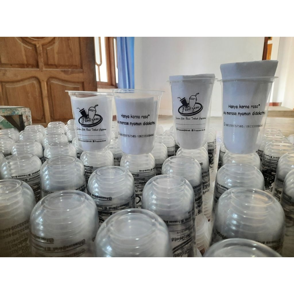 SABLON CUP (OVAL) 14 OZ & 16 OZ  HOKKAKU , INI MINIMAL ORDER (500 CUP)