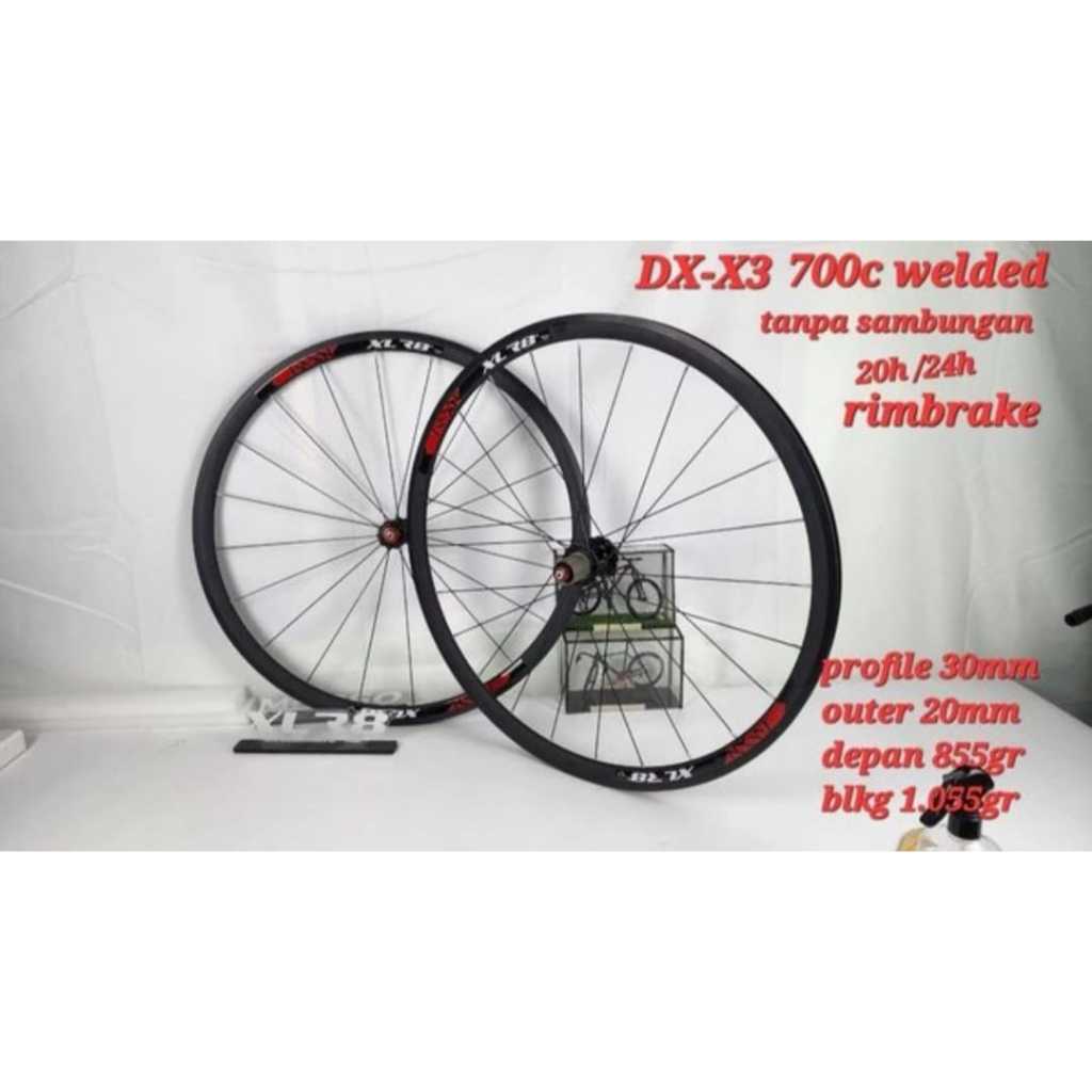 WHEELSET XLR8 DX-X3 700C RIMBRAKE