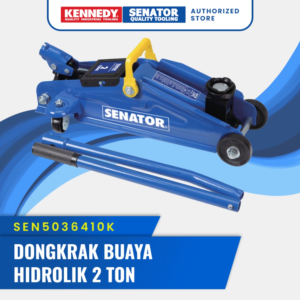 Senator Dongkrak Buaya / Floor Jack / Hidrolik Floor Jack 2 Ton – Baja Kuat, Pegangan Nyaman, Sistem