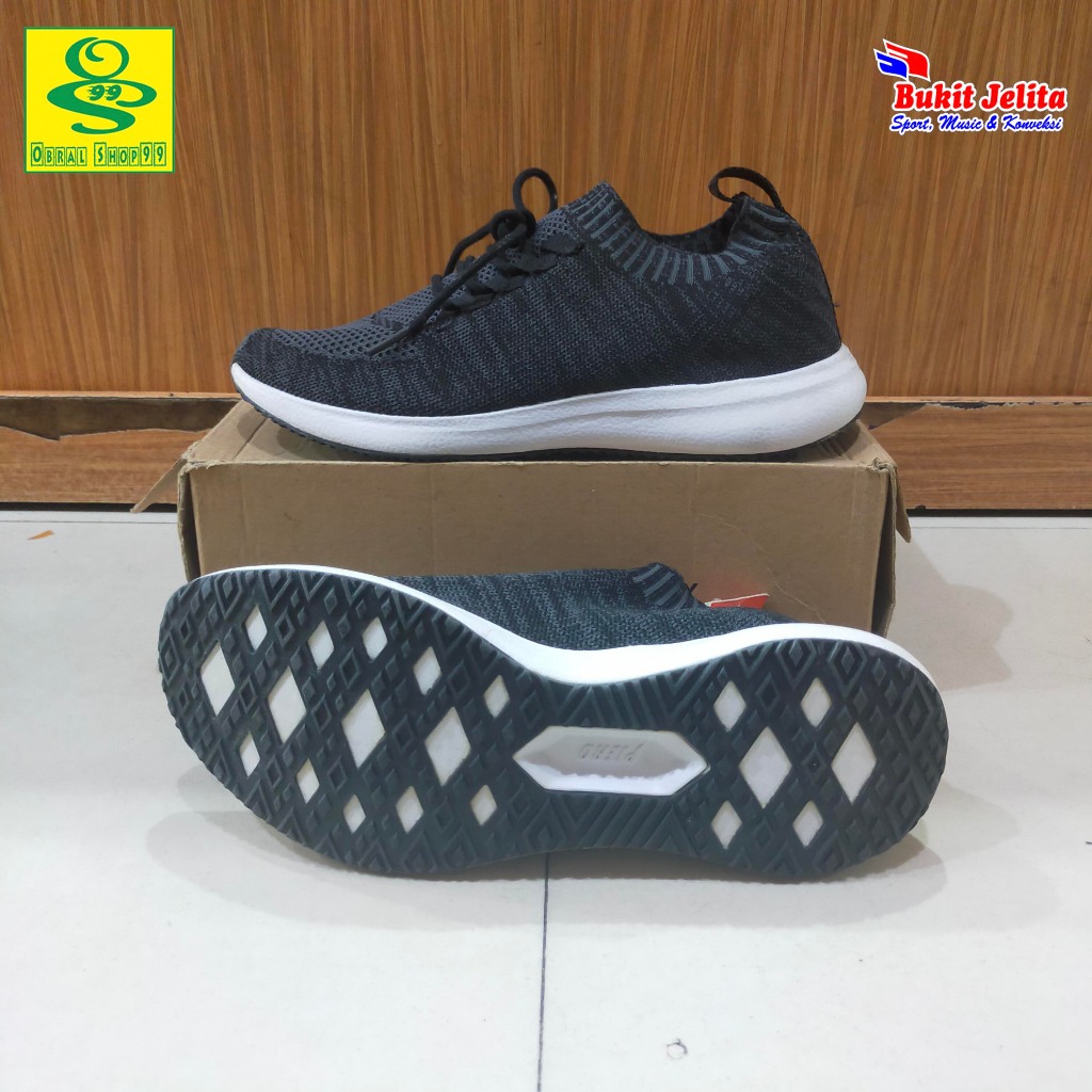 SEPATU LARI PIERO TERRASOCKS EVO BLACK ORIGINAL