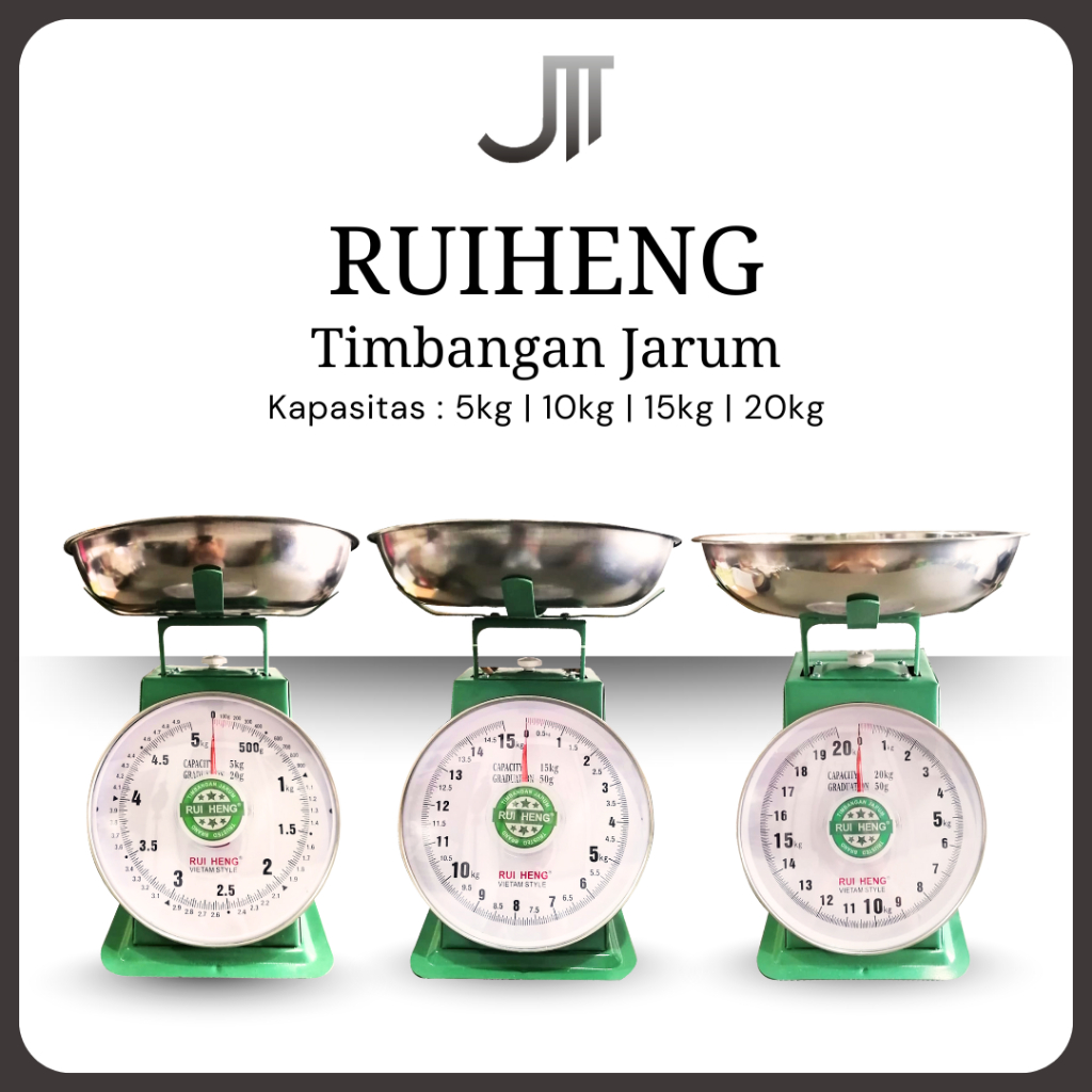 Timbangan Manual RUIHENG - Timbangan Jarum Kapasitas 5kg / 10kg / 15kg / 20kg Timbangan Pasar Timban