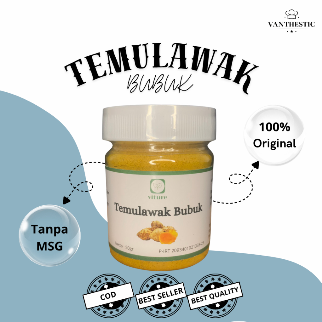 Temulawak Bubuk | Temulawak Bubuk Murni | Temulawak Bubuk Premium