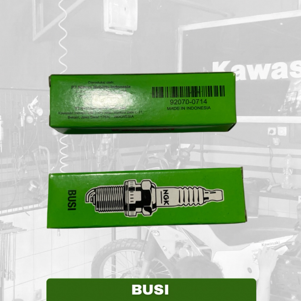 Kawasaki Busi Ninja 250 Karbu, Ninja 250 FI OLD, W175, Z250 - Sparepart Original Motor Kawasaki (920