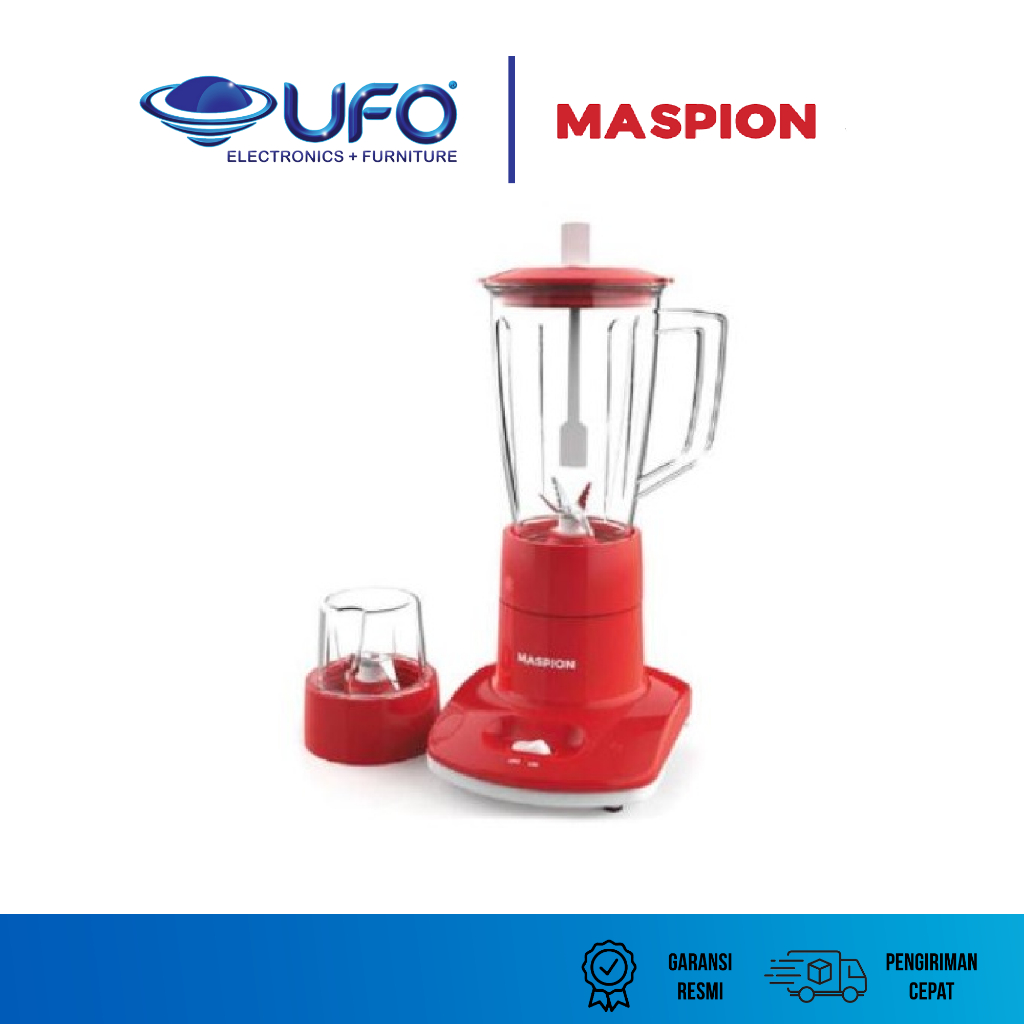 Maspion Blender Gelas Kaca 2in1 1 Liter MT1262GL