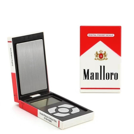 Timbangan Saku Digital Mini 200g Akurasi 0,01g Manlloro Bentuk Rokok Pocket Scale