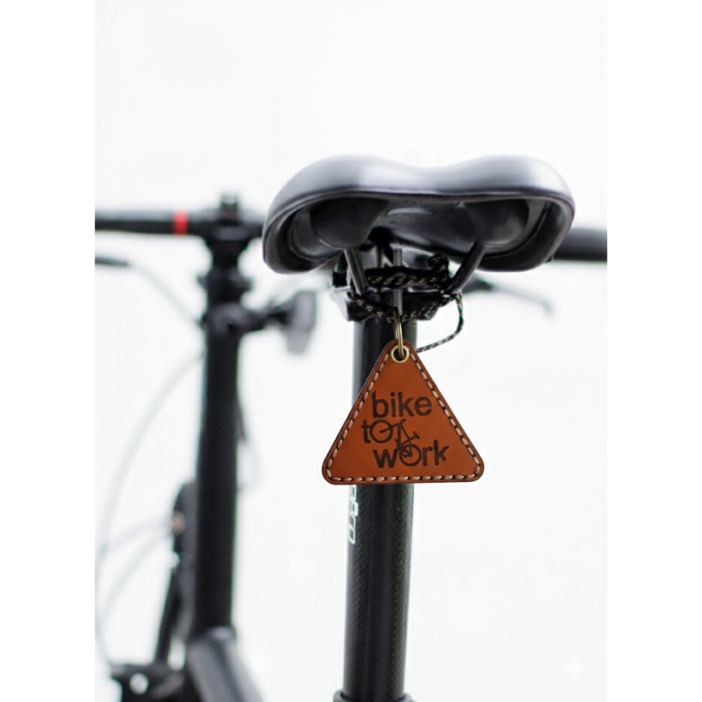 Triangle Reflector Sepeda atau Gantungan Bawah Jok Sepeda Kulit Minimalis Semua Sepeda Federal Fixie