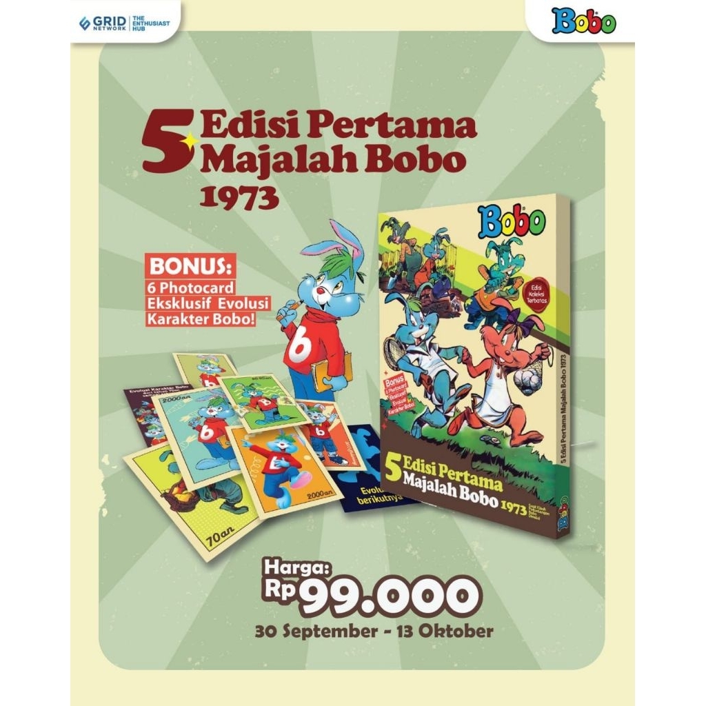5 Edisi Pertama Majalah Bobo