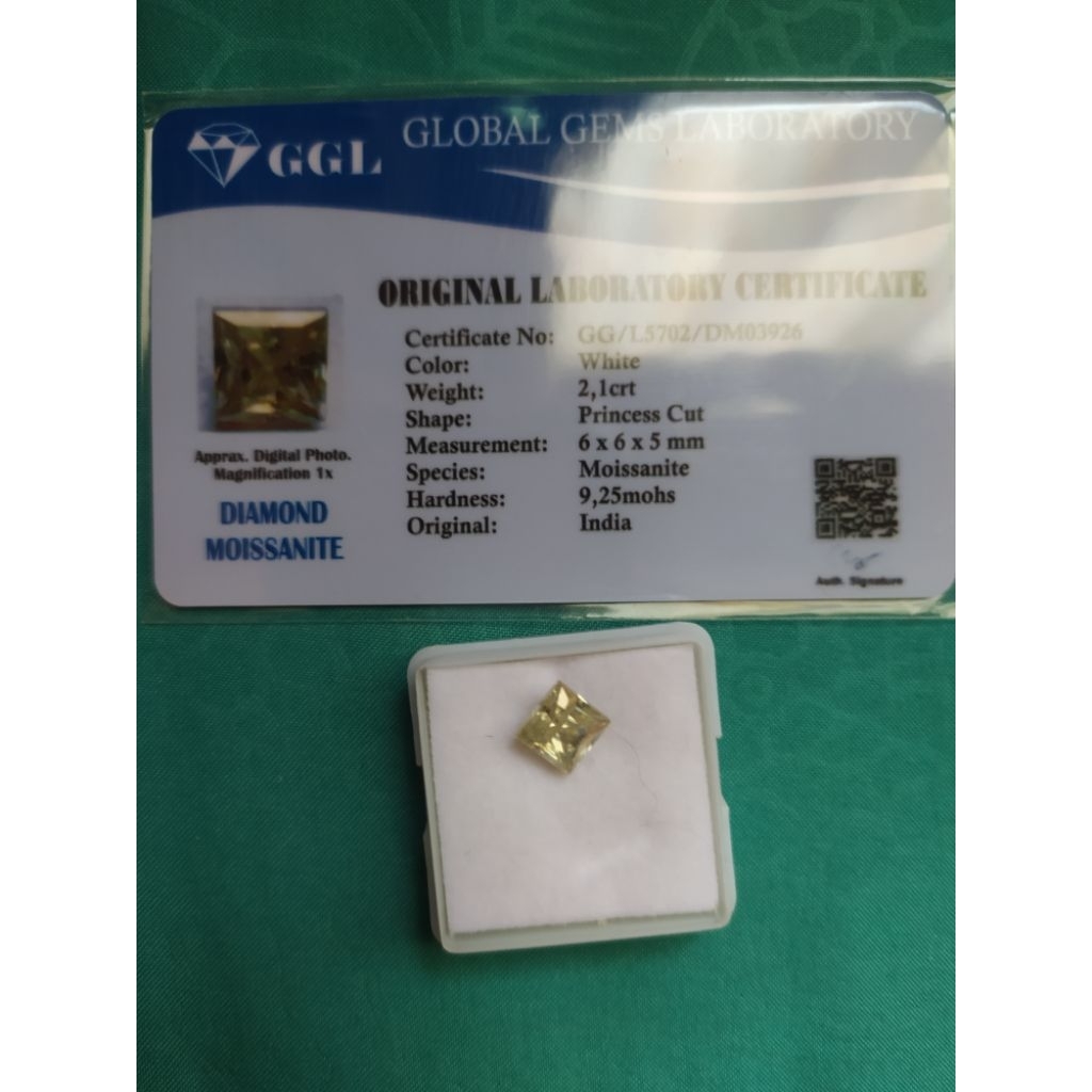 promo terbaru diamond moissanite cushion cut plus memo