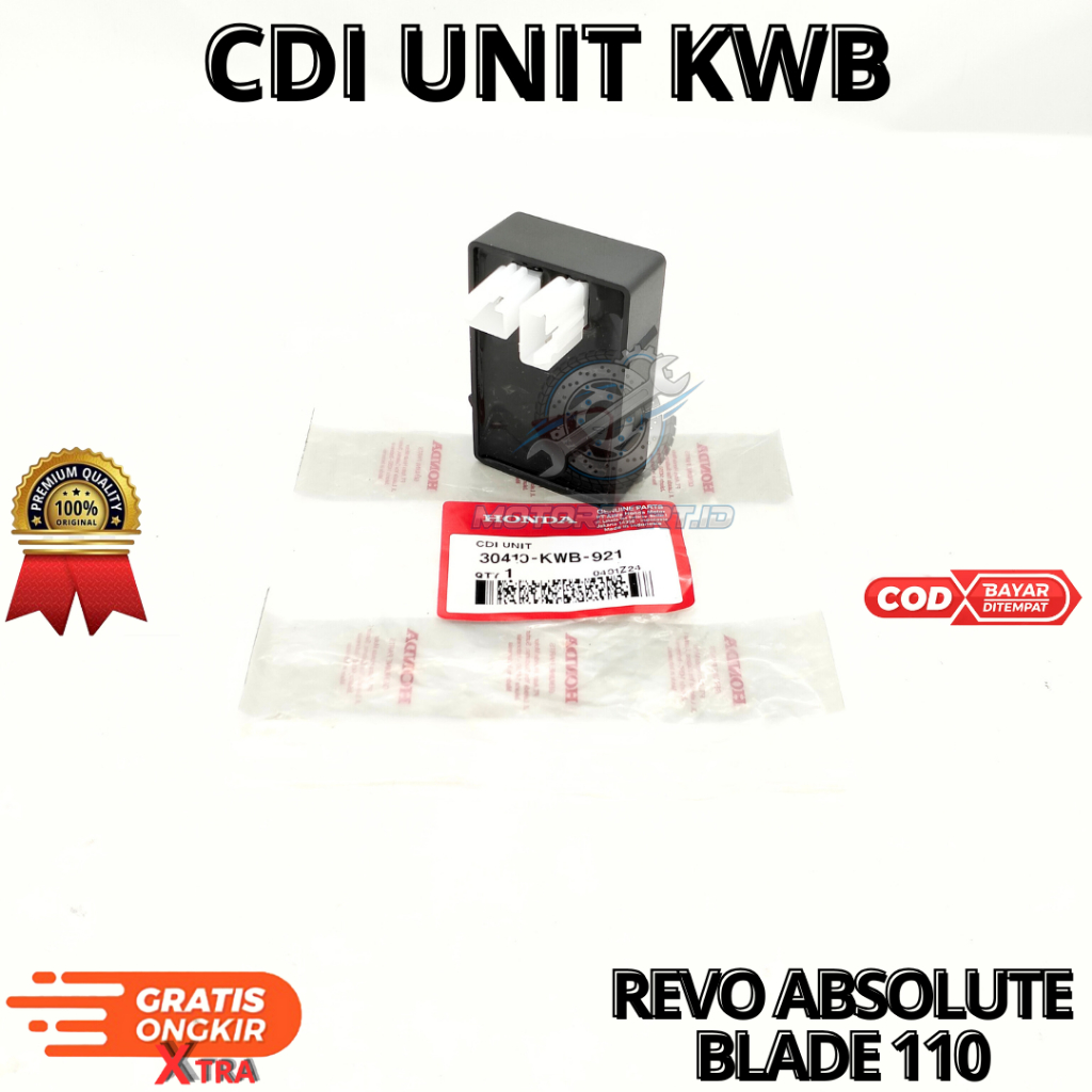 CDI UNIT KWB UNTUK MOTOR REVO ABSOLUTE,BLADE 110.AHM BERKUALITAS ORIGNAL ASLI ORI