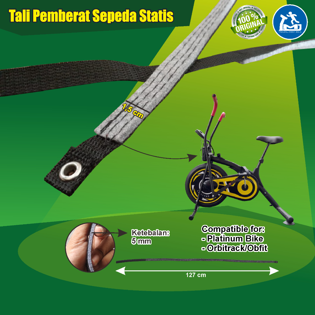 SPAREPART TALI BEBAN PEMBERAT SEPEDA STATIS PLATINUM BIKE