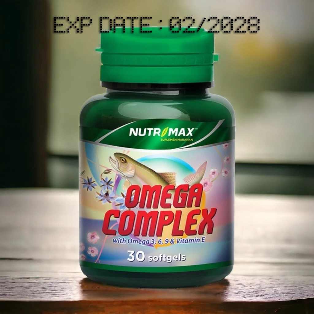 Nutrimax Omega Complex Suplemen Minyak Ikan Omega 3 EPA DHA untuk Jantung Otak dan Kolesterol