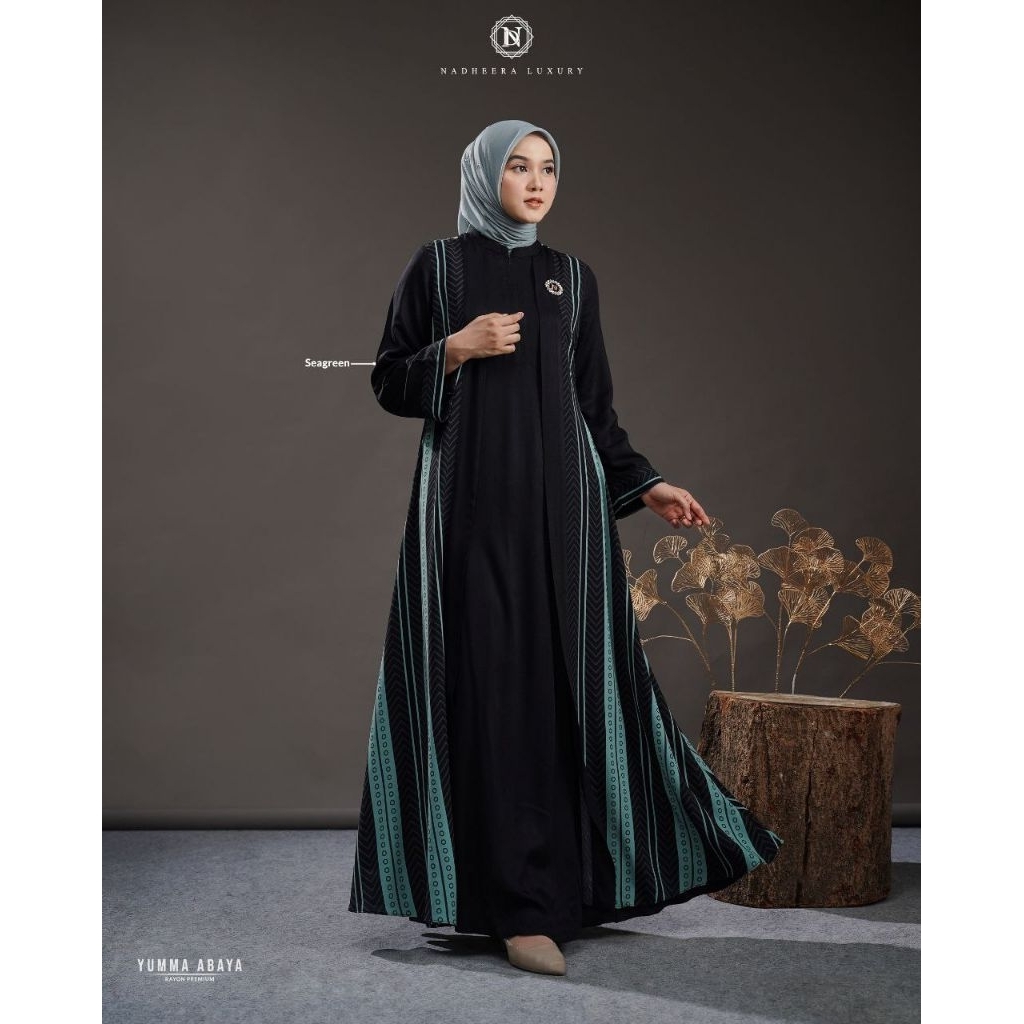 YUMMA ABAYA BY NADHEERA LUXURY √ Gamis premium √ Gamis motif √ Abaya motif