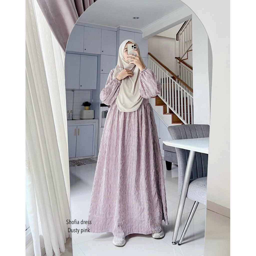 GAMIS SYARI SHOFIA DRESS LATASHA OUTFIT