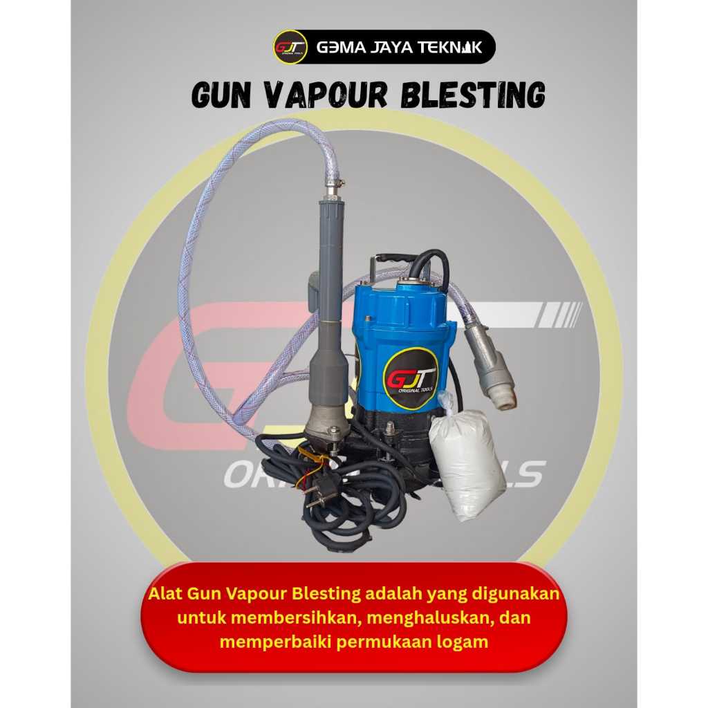 Gun Vapor Blasting Set Lengkap Nozzle Pompa Mesin Blasting Kuat Awet Presisi Alat Vaporblasting