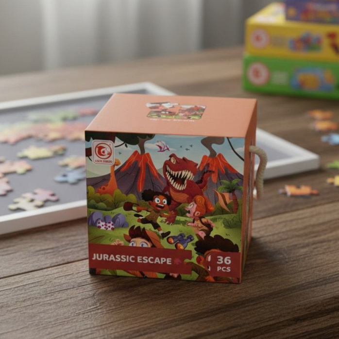 Mainan Puzzle 36 pcs Jurassic Escape Puzzles HW22006883