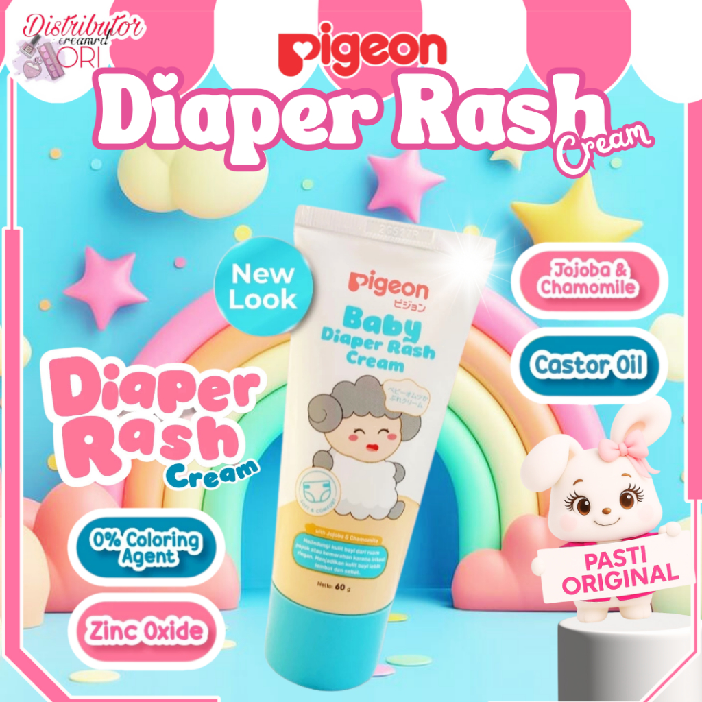 PIGEON Baby Diaper Rash Cream 60gr | BPOM