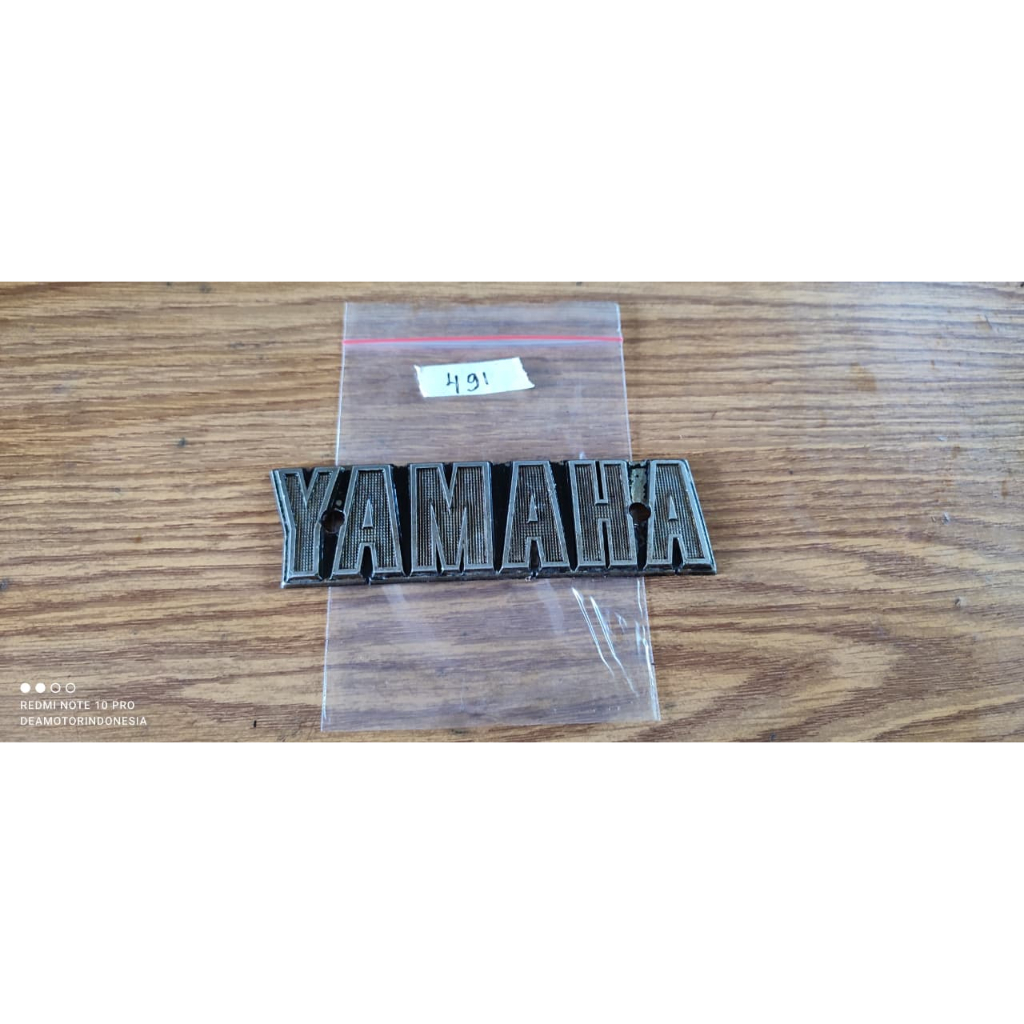 Emblem logo tengki 1v1 Yamaha rx100 rxk125 rxk135 original //491