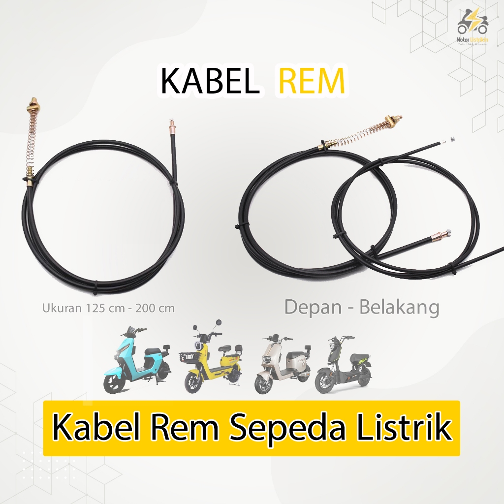 Kabel Tali Rem Sepeda Listrik Depan Belakang