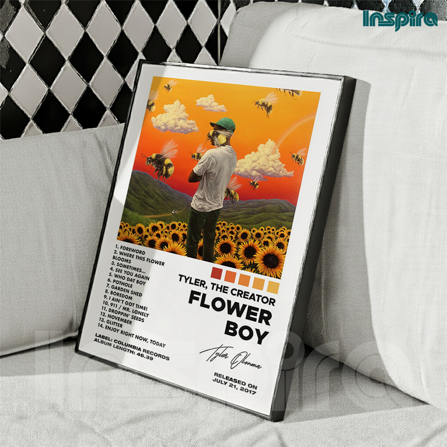 Inspira Syre Playlist  Bingkai Frame Chrome Dekorasi Dinding Pajangan Dinding Aesthetic Kamar