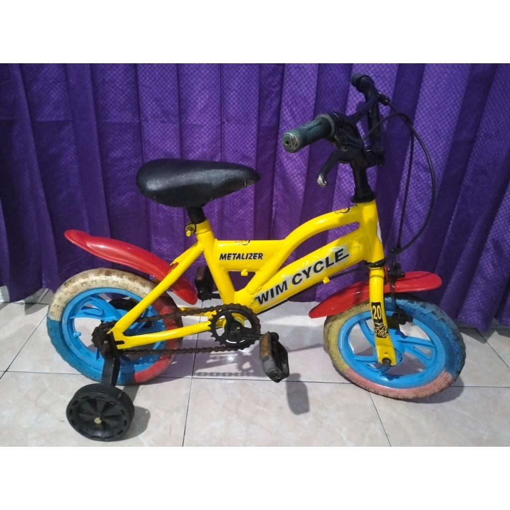 Sepeda  Anak uk 12 cat ulang  _Second⭐⭐⭐⭐⭐