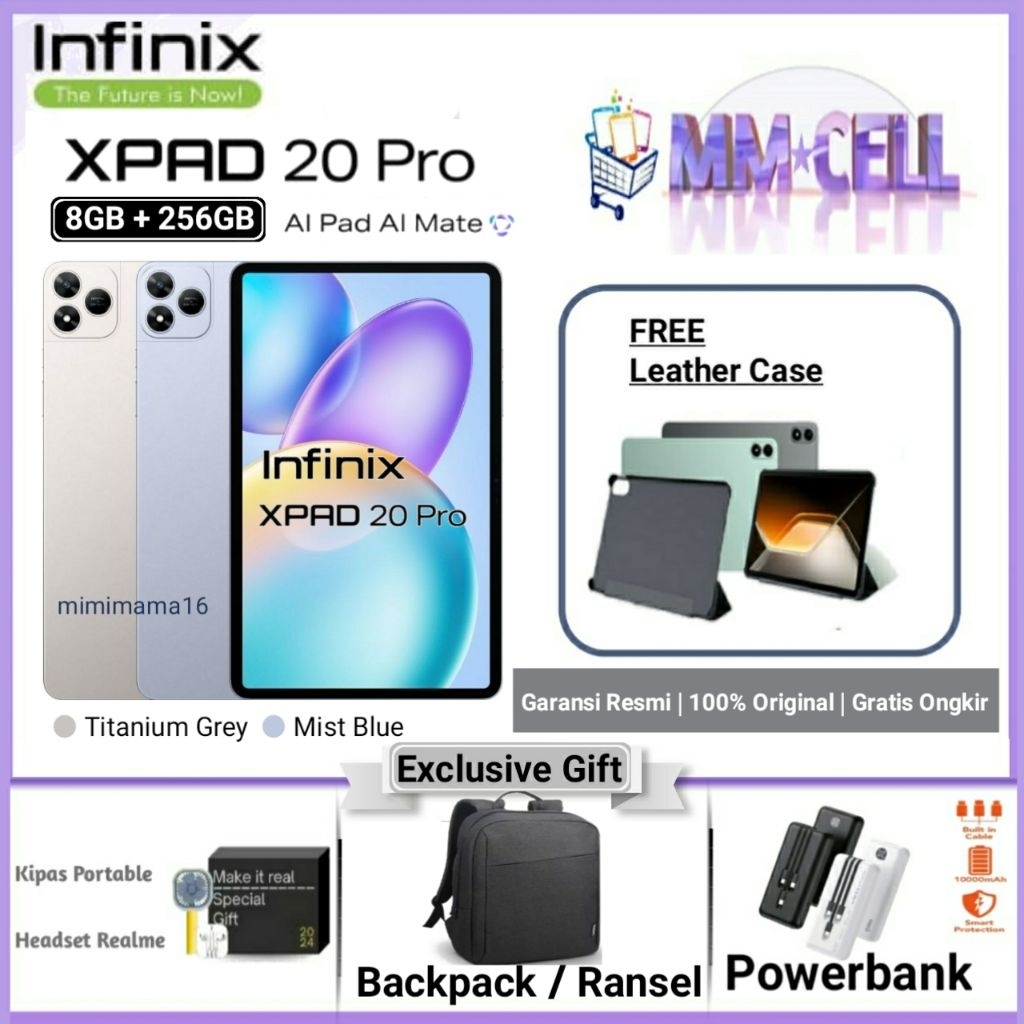 INFINIX XPAD 20 PRO RAM 8/256 | RAM 8/128 GB GARANSI RESMI INFINIX