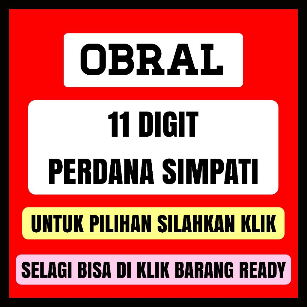 Nomor cantik simpati 11 digit murah