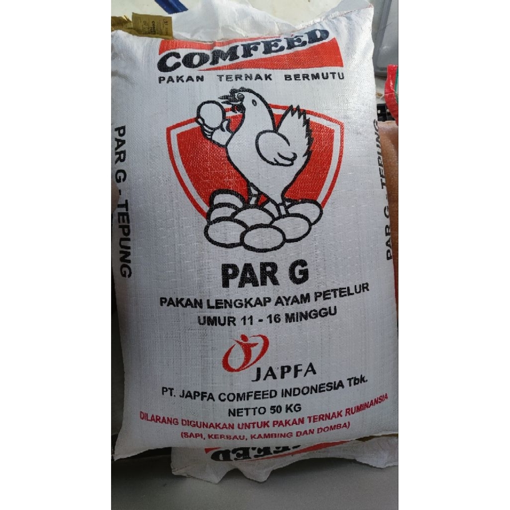 Pakan Ayam Petelur Masa Grower Comfeed Japfa PAR G 50kg
