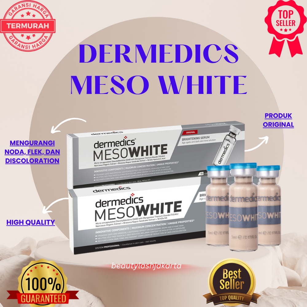 DERMEDICS MESO WHITENING BB GLOW TUTUP BIRU