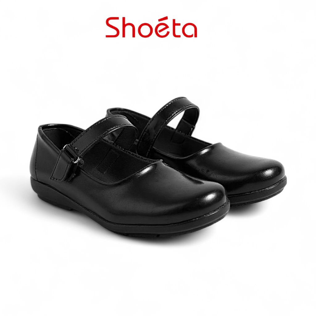 Shoeta - Sepatu Pantofel Wanita Hitam glossy Sepatu Wanita Pakibra Tanpa Hak  Hitam Mengkilap
